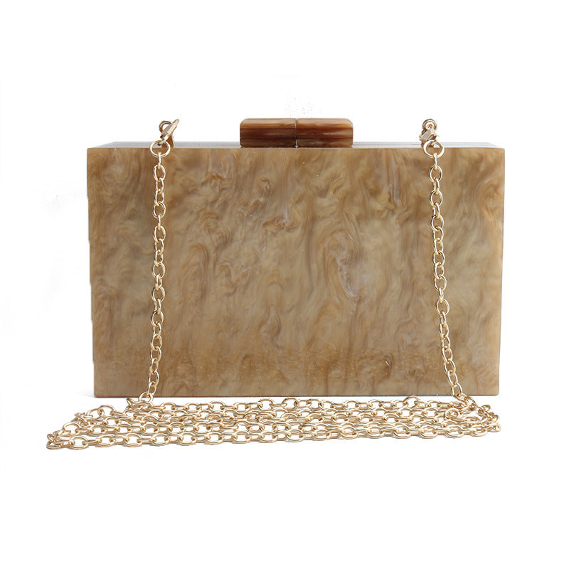 Women Marble Pattern Acrylic Luxury Handbags
