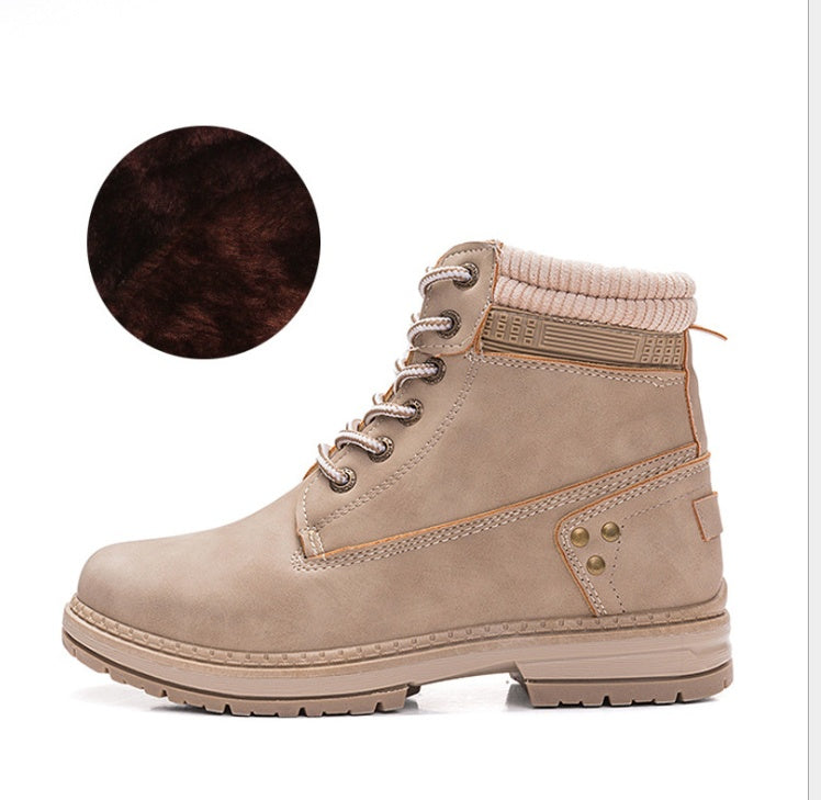 Martin velvet women boots plus