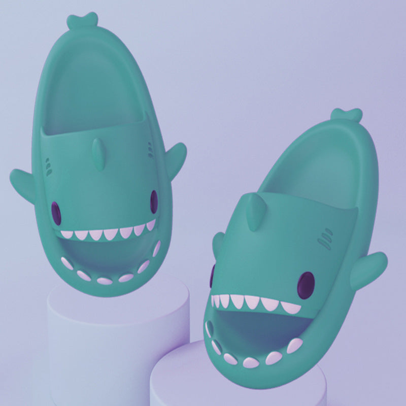 Indoor &Outdoor Funny Shark Cartoon Adult Slippers