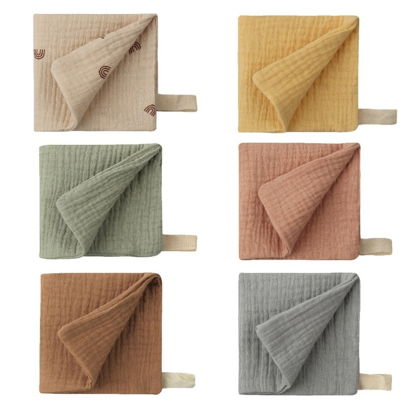 5-piece Baby Towel Plain Cotton Face Towel