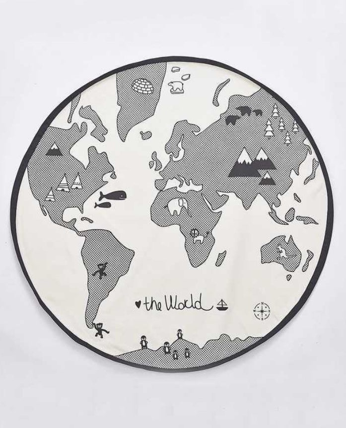 World Map Newborn baby crawling/playing Carpet