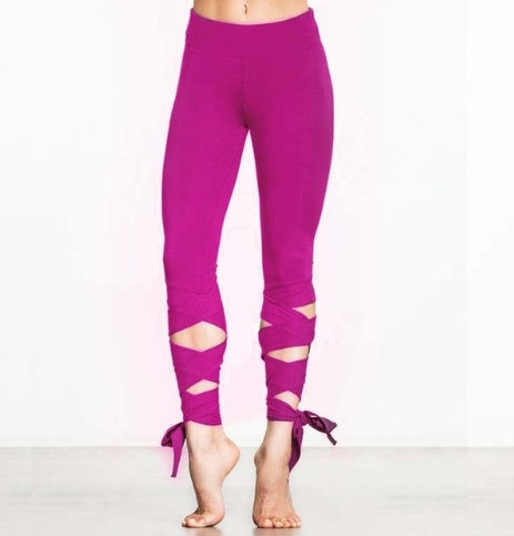 Yoga Sports Tight Leggings For Women.  Fitness dance ballet bandage leggings.