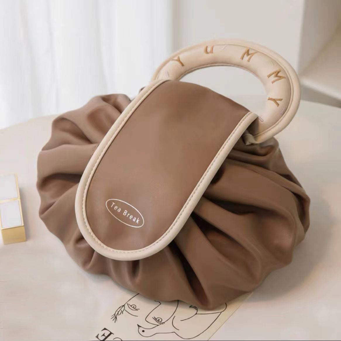 Large Capacity Waterproof Portable Drawstring Cosmetic Bag. Make Up/Toiletry Bags