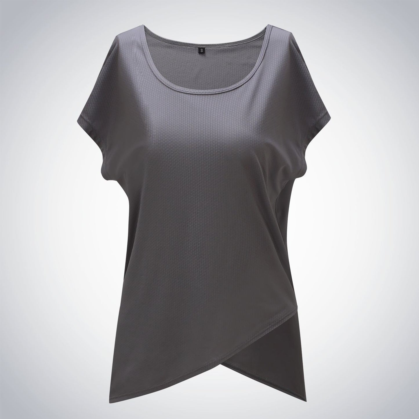 Loose breathable jacquard mesh casual sports t-shirt