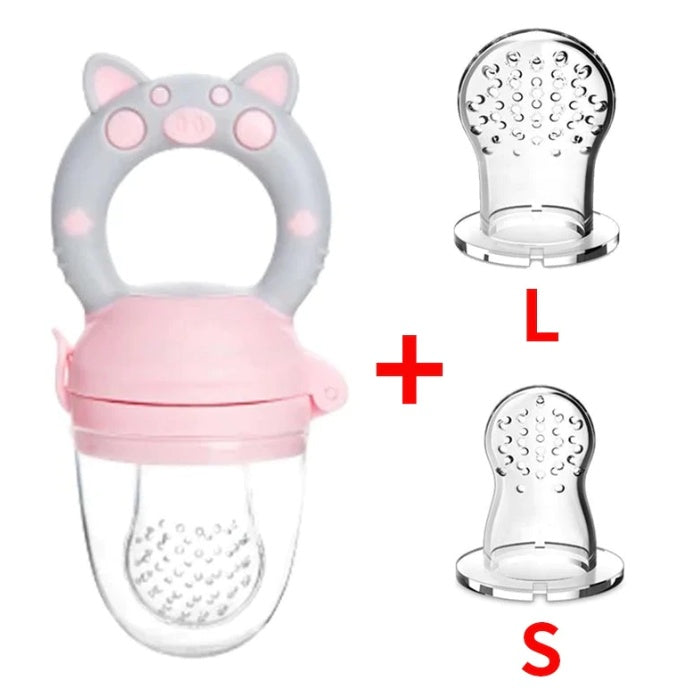 Baby Fruit And Vegetable Complementary Food Teether Bite. Silicone Fruit And Vegetable Le Pacifier