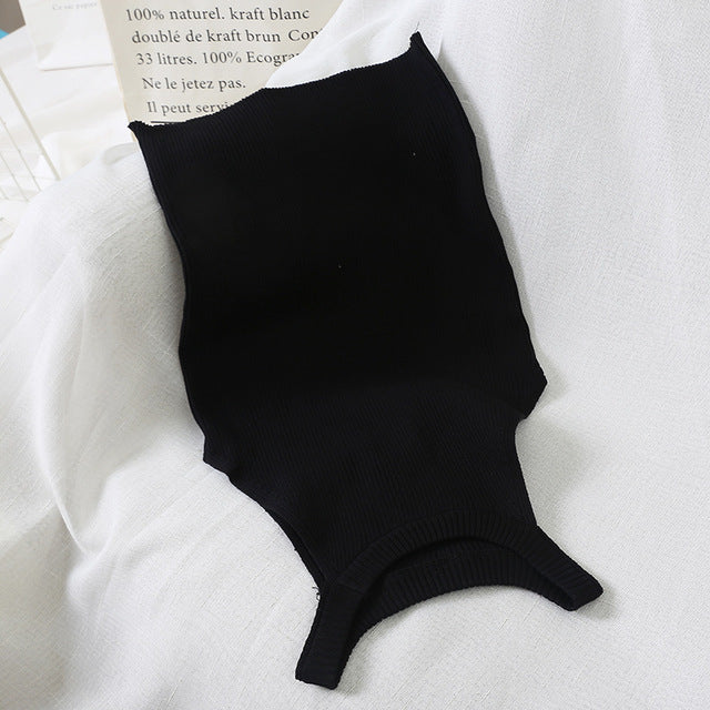 Sexy inside and outside wear knitted sleeveless camisole