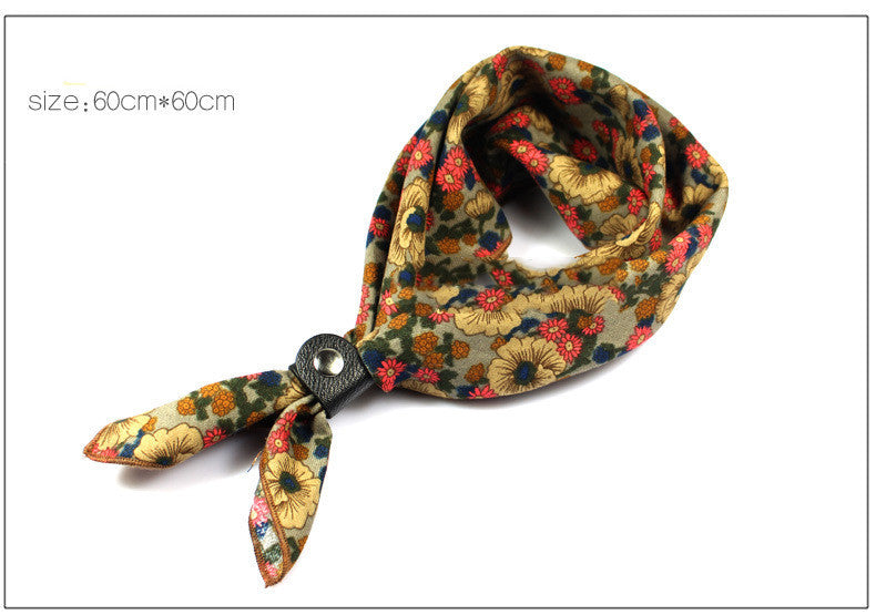 Retro Scarf big square style