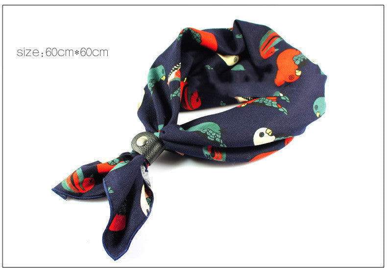 Retro Scarf big square style