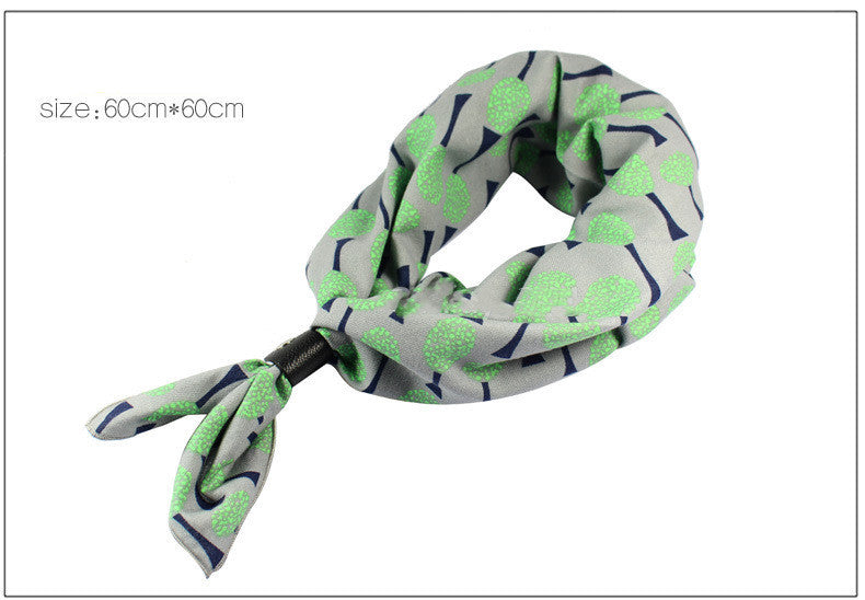 Retro Scarf big square style