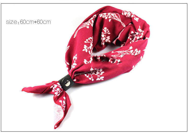 Retro Scarf big square style