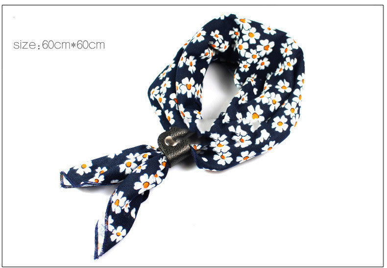 Retro Scarf big square style