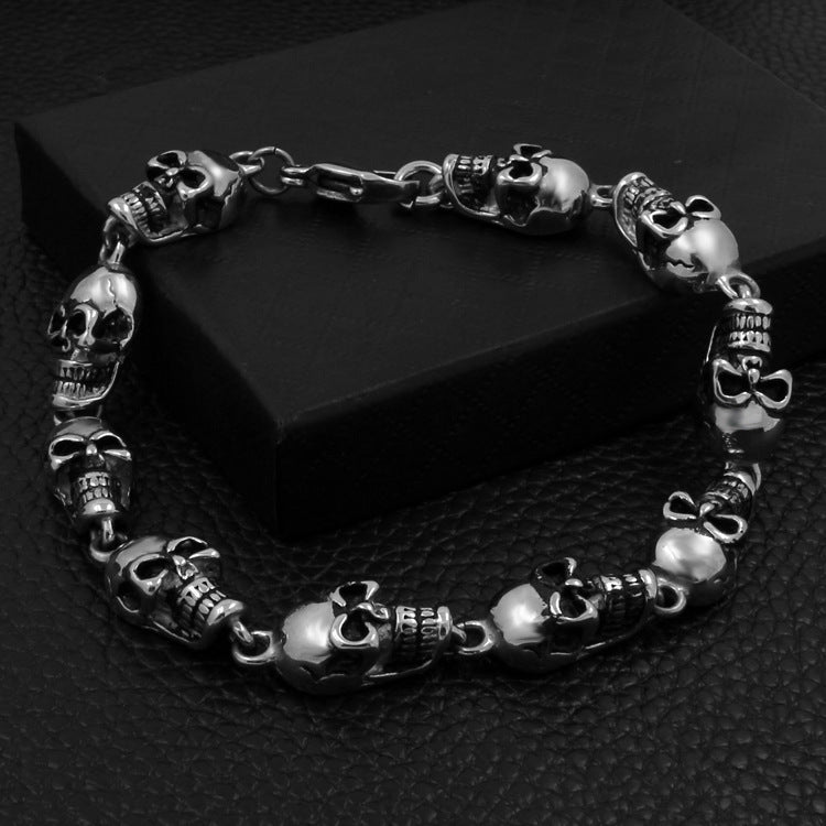 Stainless Steel Bracelet Skull Skull Titanium Steel Bracelet