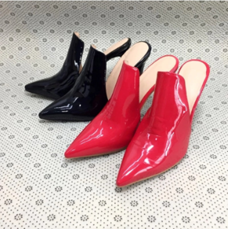 Pointed Toe Stiletto High Catwalk Heels. European and American Fashion Shoes
