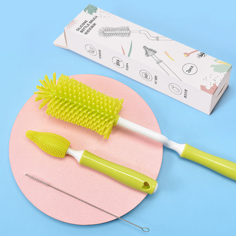 Silicone Scrubbing Baby Bottle Brush Straw