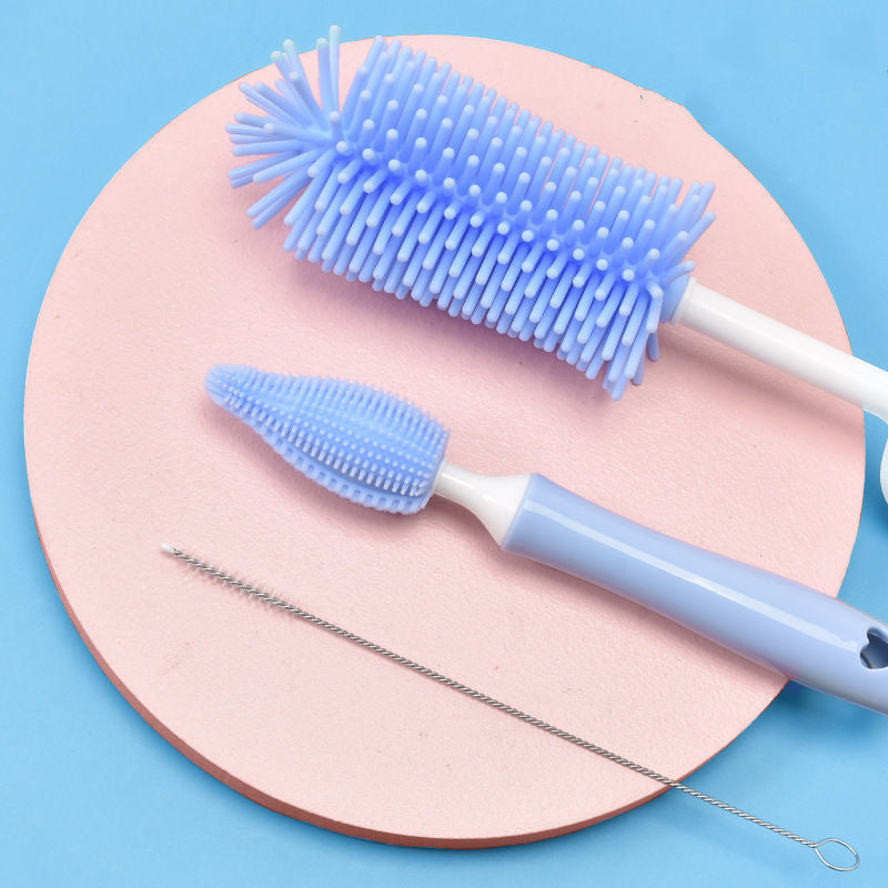 Silicone Scrubbing Baby Bottle Brush Straw