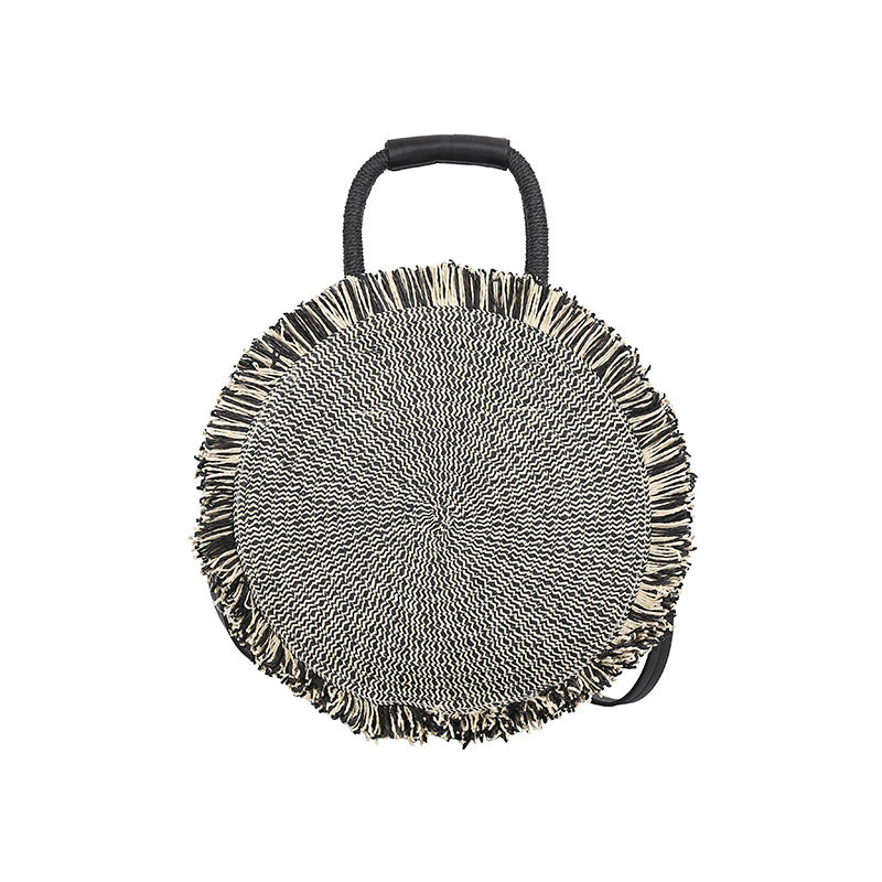 Handmade Rope Woven Straw Handbag