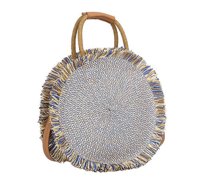 Handmade Rope Woven Straw Handbag