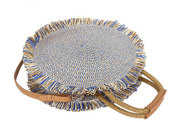 Handmade Rope Woven Straw Handbag