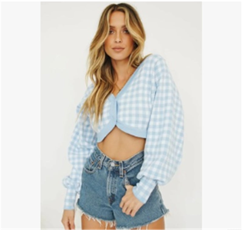 Fashionable V-neck Knitted Jacket