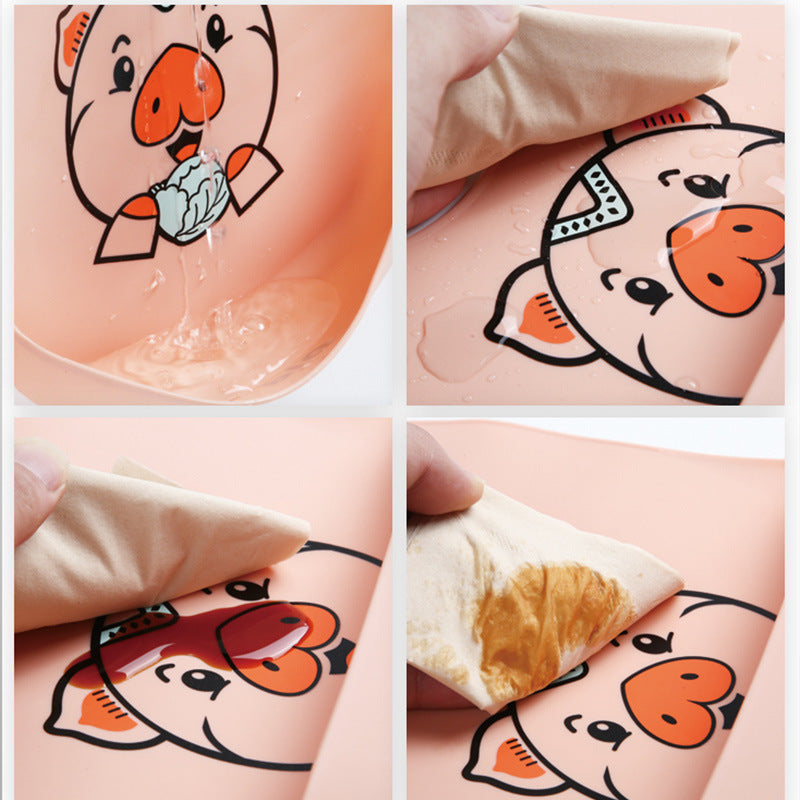 Baby Eating Saliva/ Waterproof Bibs. Silicone Super Soft Food Pockets