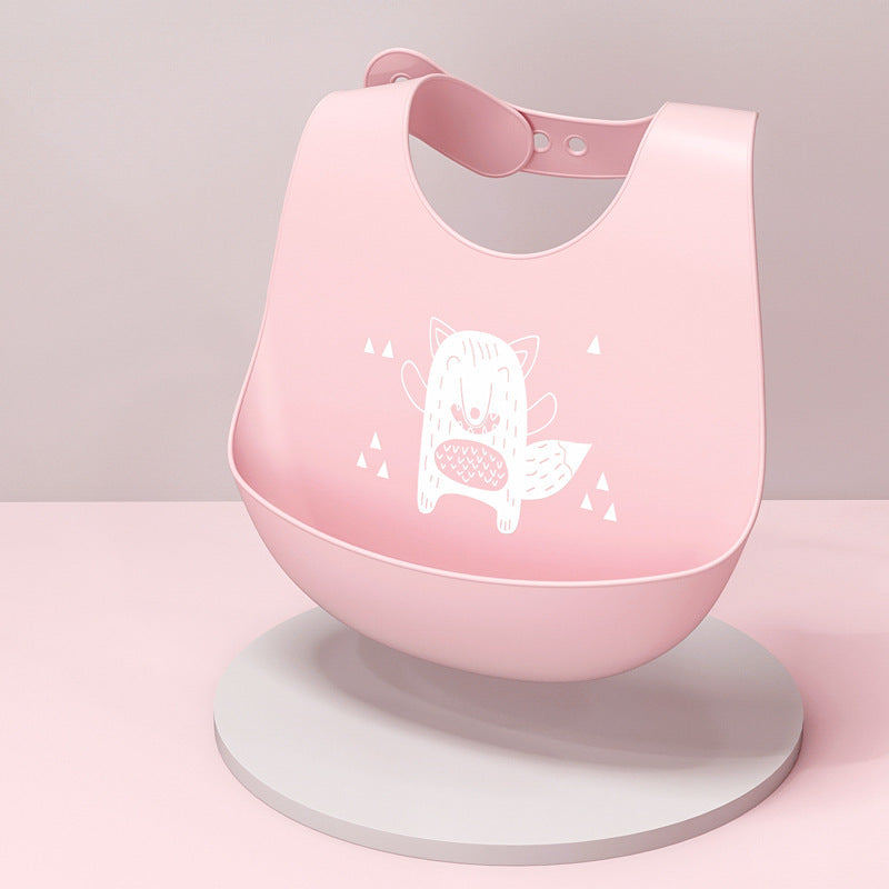 Baby Eating Saliva/ Waterproof Bibs. Silicone Super Soft Food Pockets