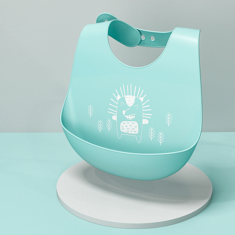 Baby Eating Saliva/ Waterproof Bibs. Silicone Super Soft Food Pockets