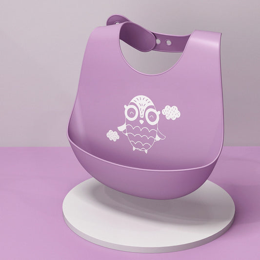 Baby Eating Saliva/ Waterproof Bibs. Silicone Super Soft Food Pockets