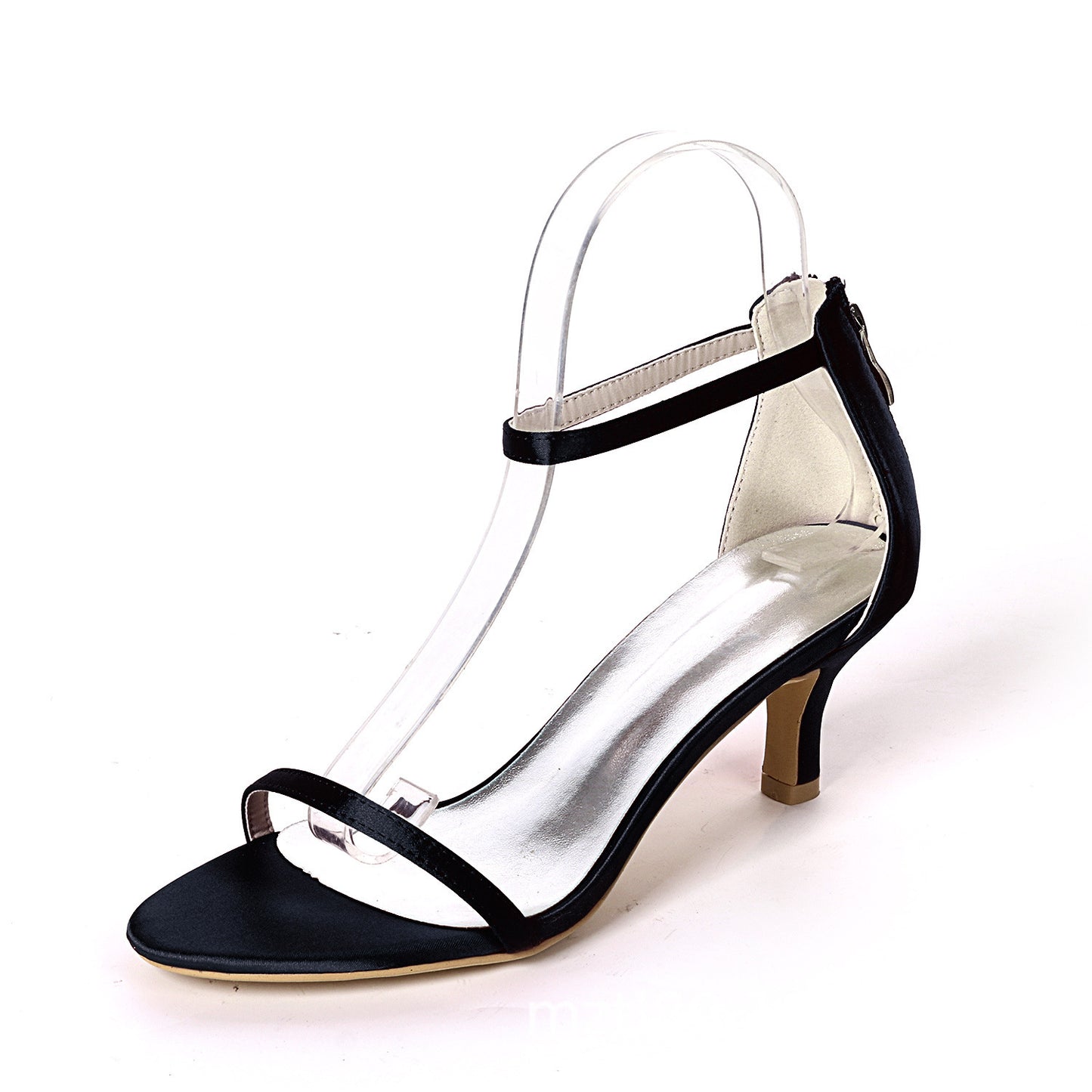 Satin-Colored Women One Strip Sandals Shoes