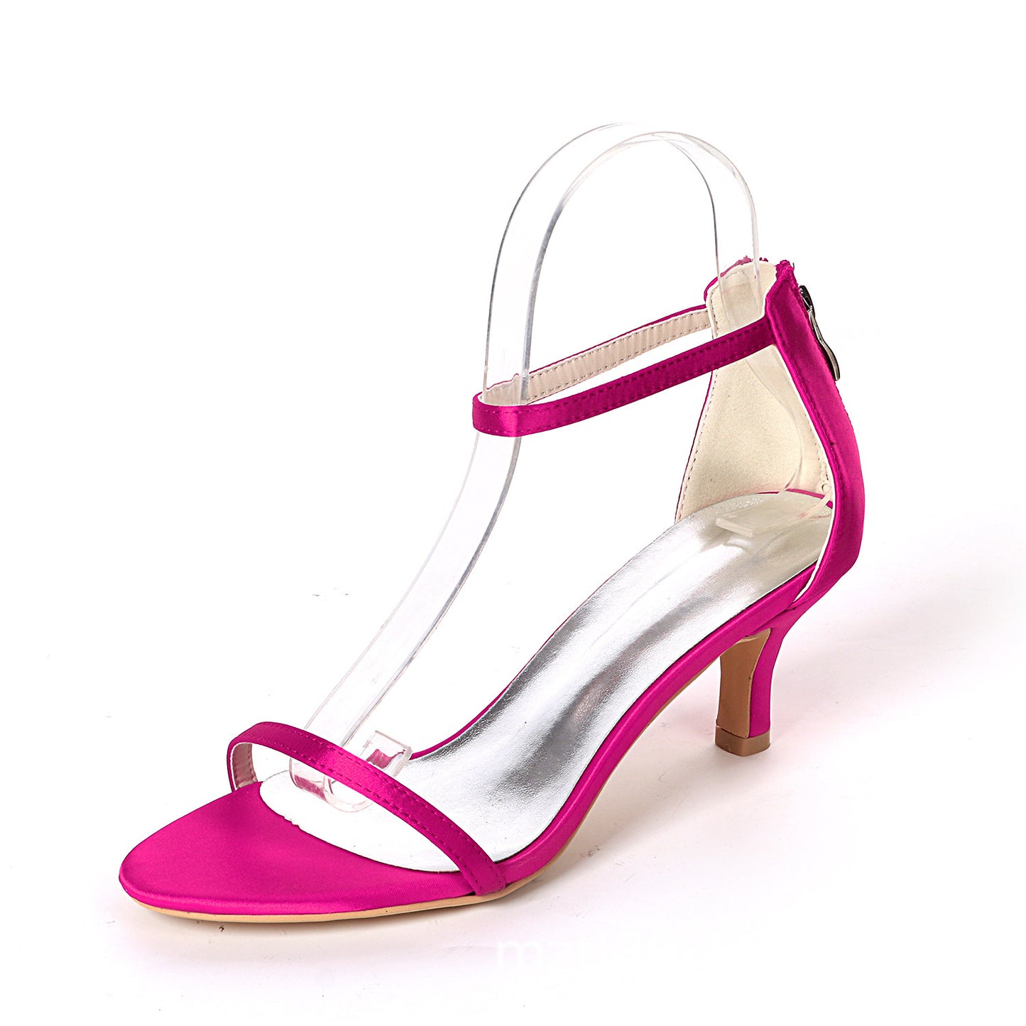 Satin-Colored Women One Strip Sandals Shoes