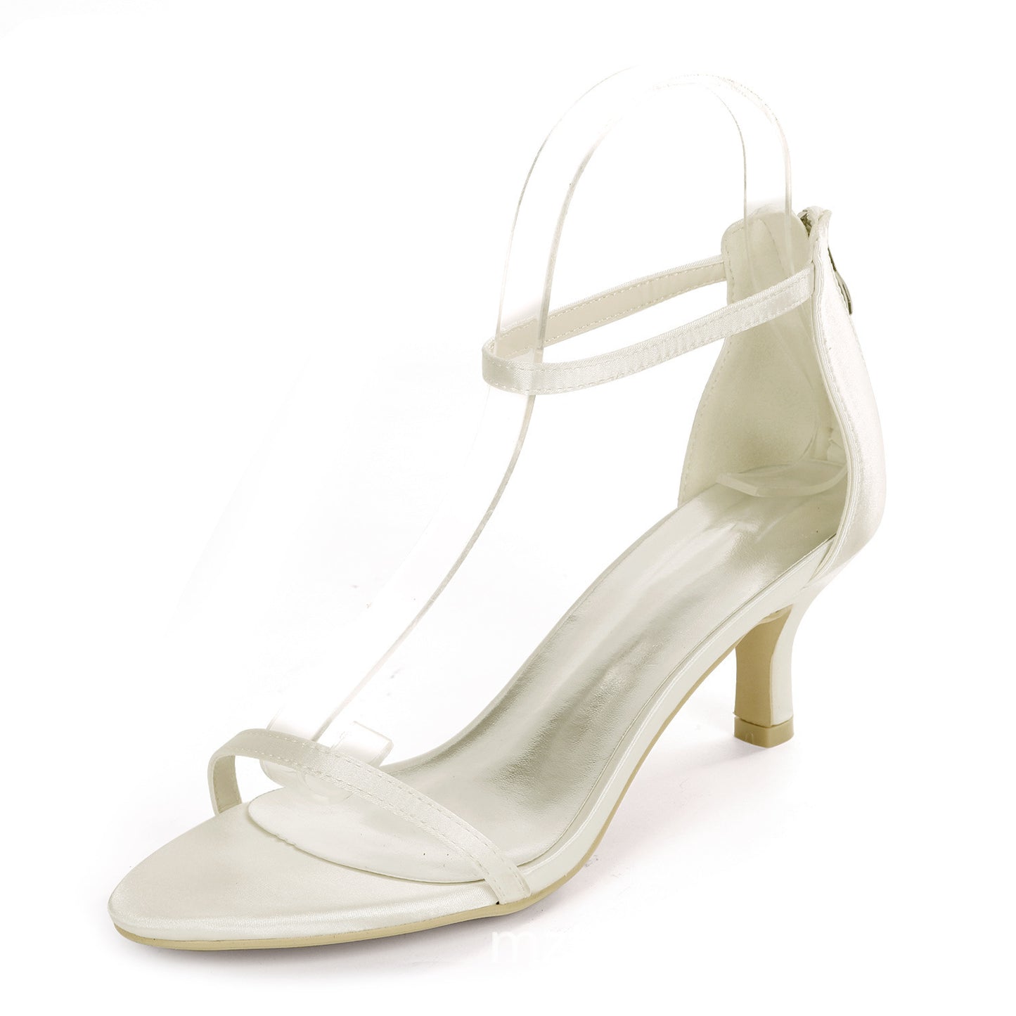 Satin-Colored Women One Strip Sandals Shoes