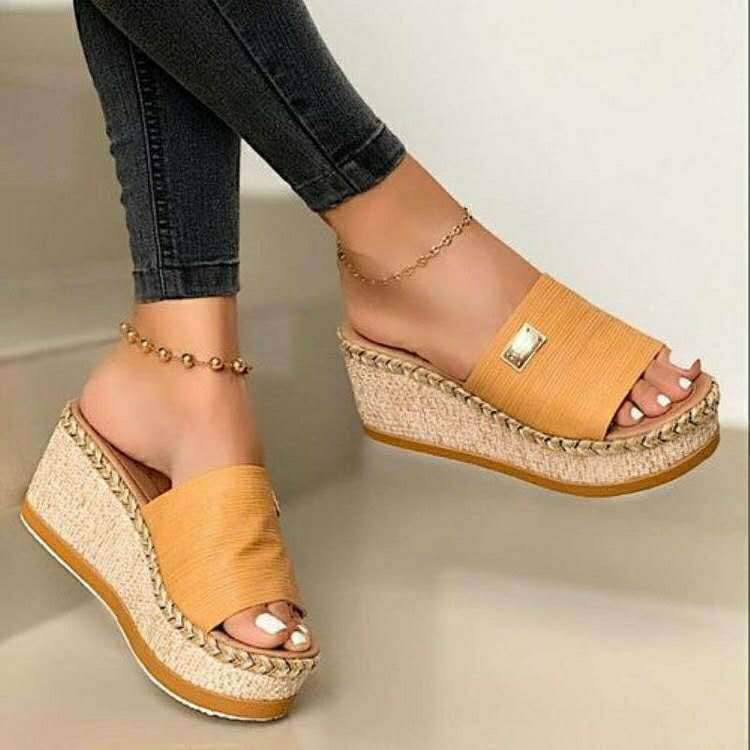 Platform sandals wedge fashion heels
