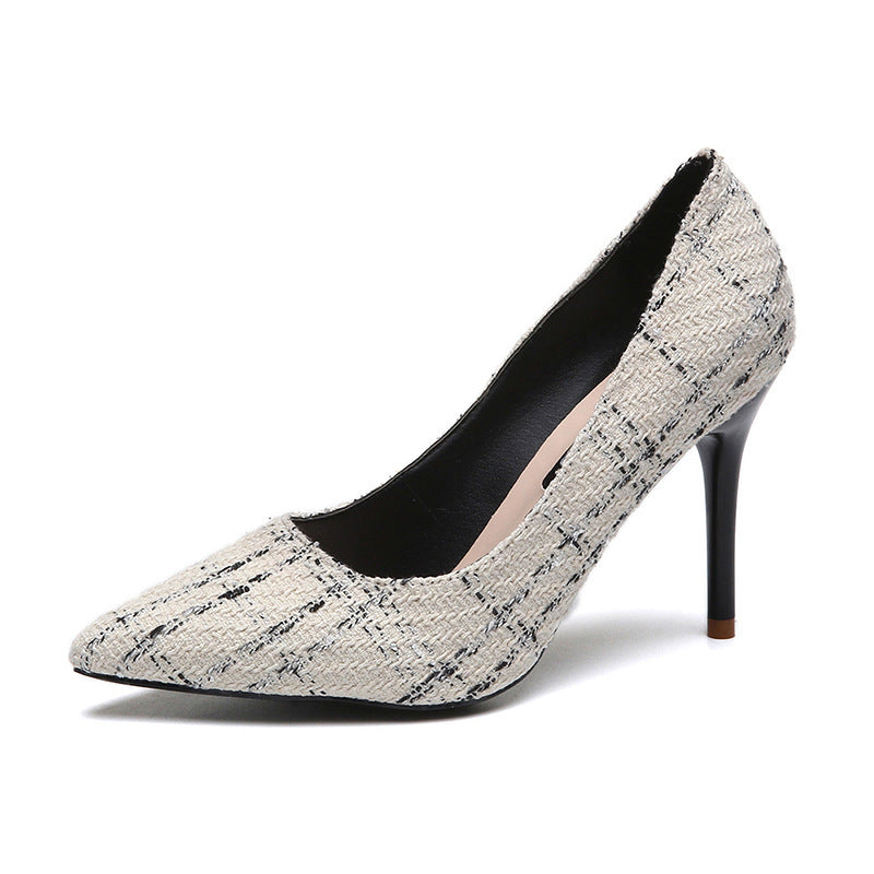 Small Fragrant Shallow Mouth Stiletto High Heels New Shoes