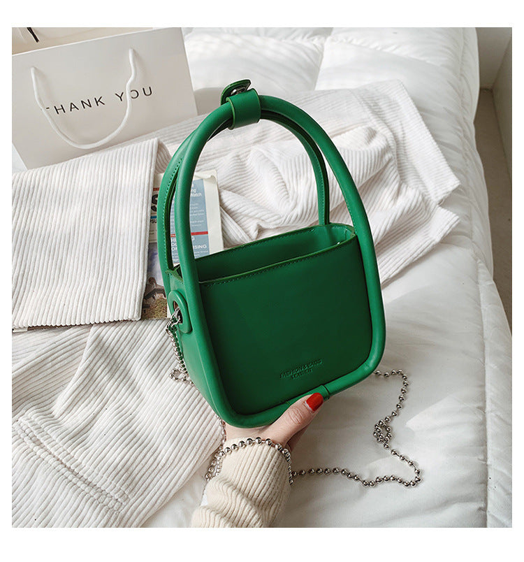 Luxury leather Women Shoulder Hand bags. Chain Crossbody Mini Square Purse
