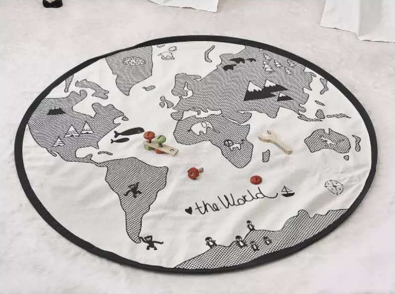 World Map Newborn baby crawling/playing Carpet