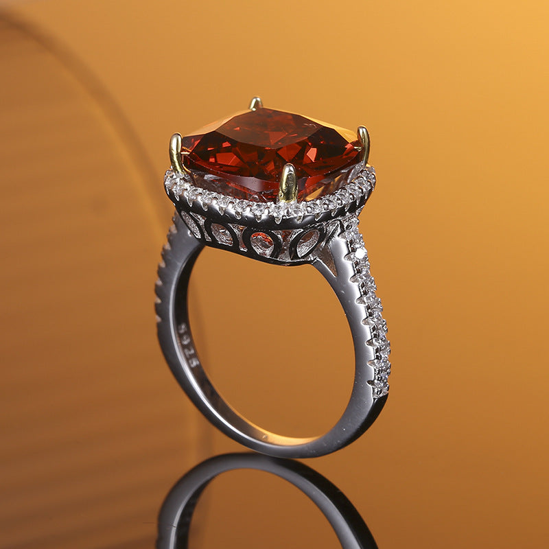 Original S925 Sterling Silver Ring 125 Carat High Carbon Diamond Padma
