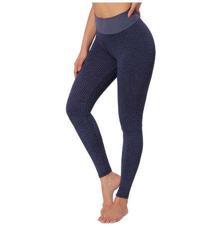 Plaid Seamless High Waist Fitness Yoga Pants. Breathable Gym Leggings
