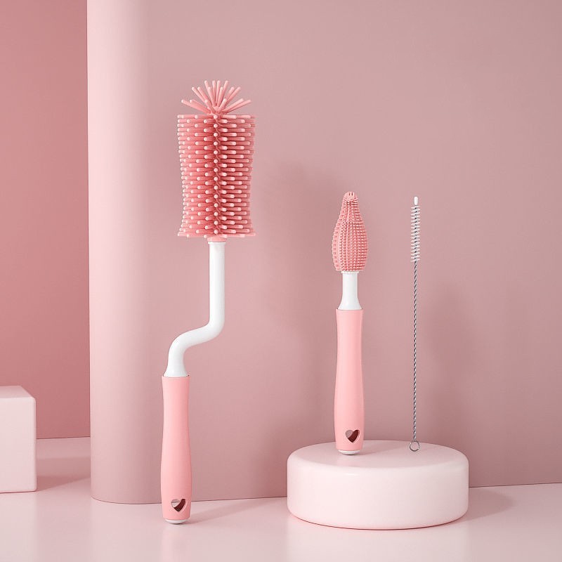 Silicone Scrubbing Baby Bottle Brush Straw