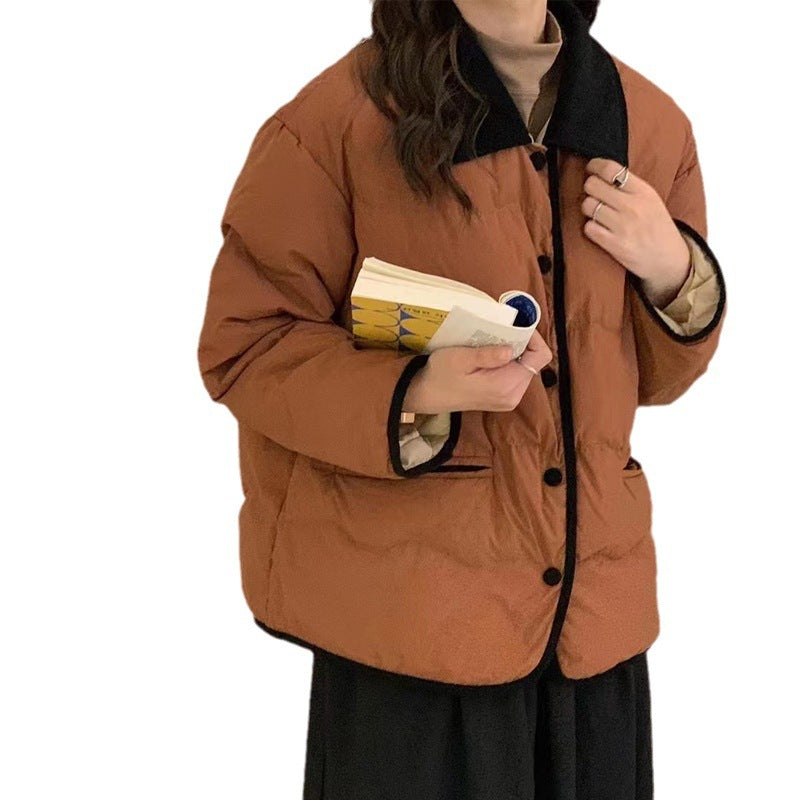 Women's Short Loose Down Cotton-padded Jacket . Winter Thick Coat