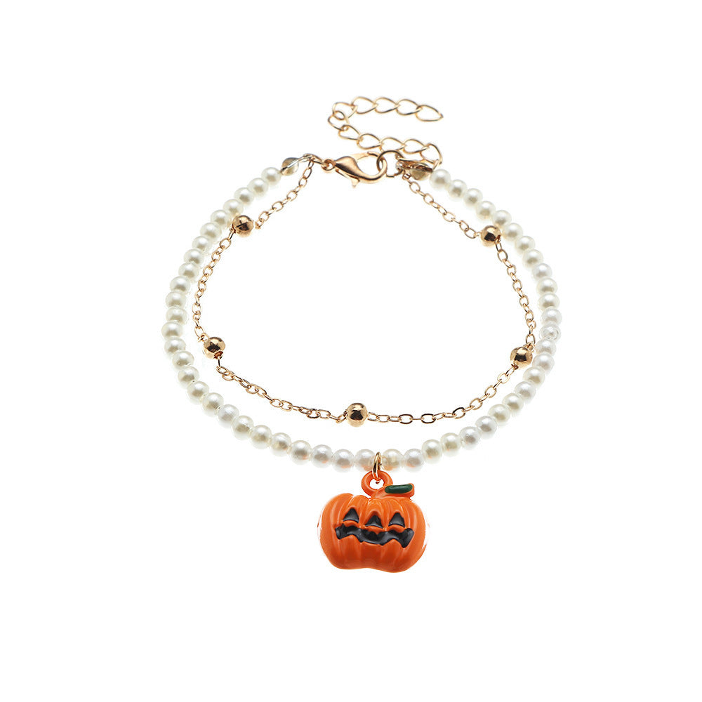 Cartoon Pumpkin Halloween Bracelet