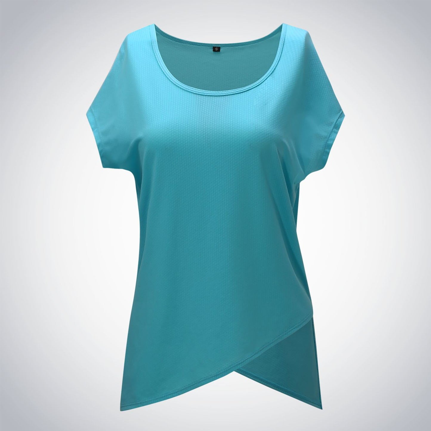Loose breathable jacquard mesh casual sports t-shirt