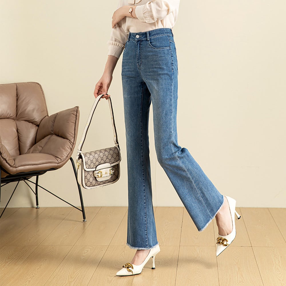 Women's Stretch Micro Flared Jeans