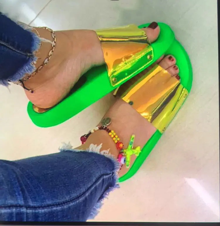 Summer Women's Sequined Sandals and Beach Shoes