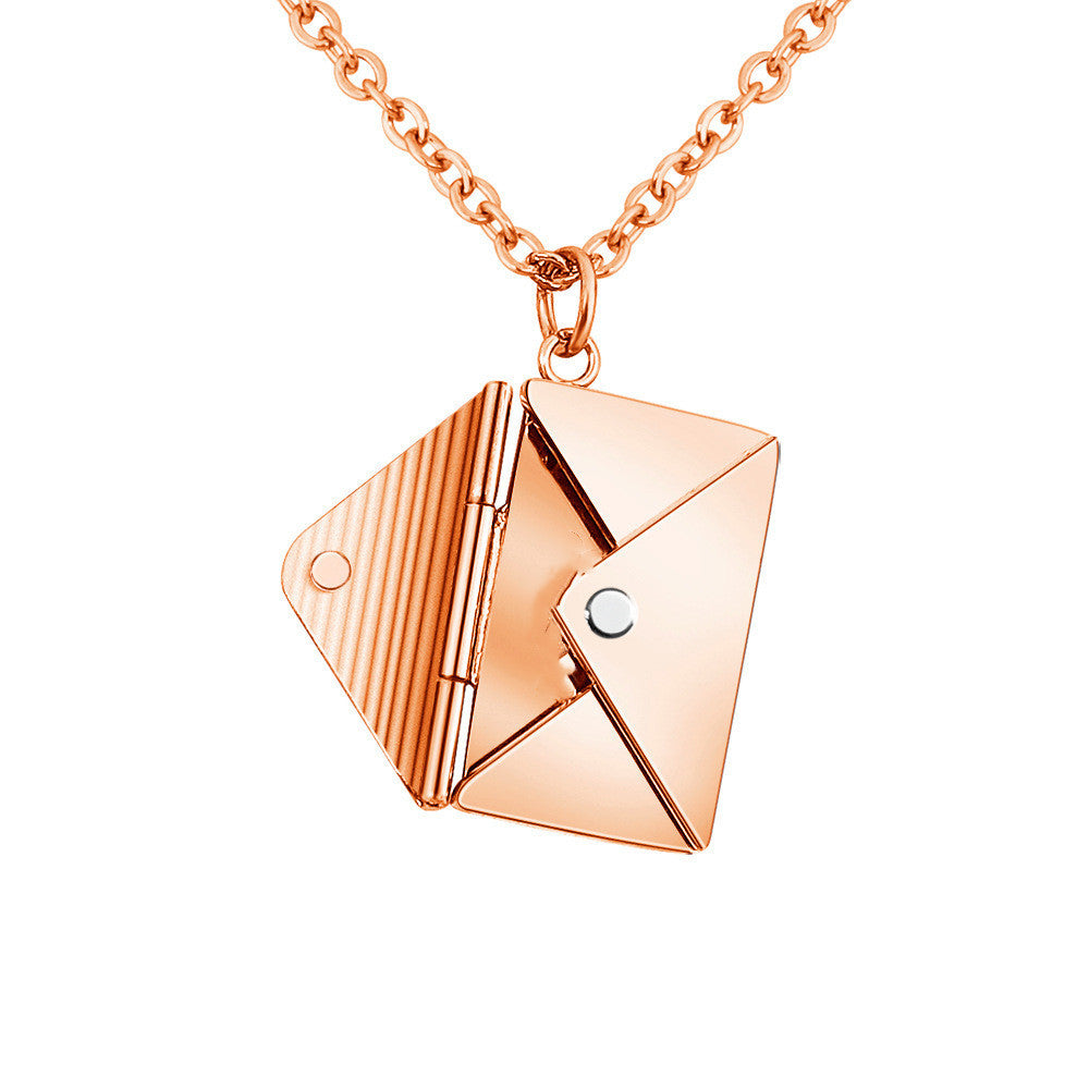 Envelop Love Letter Pendant Necklace