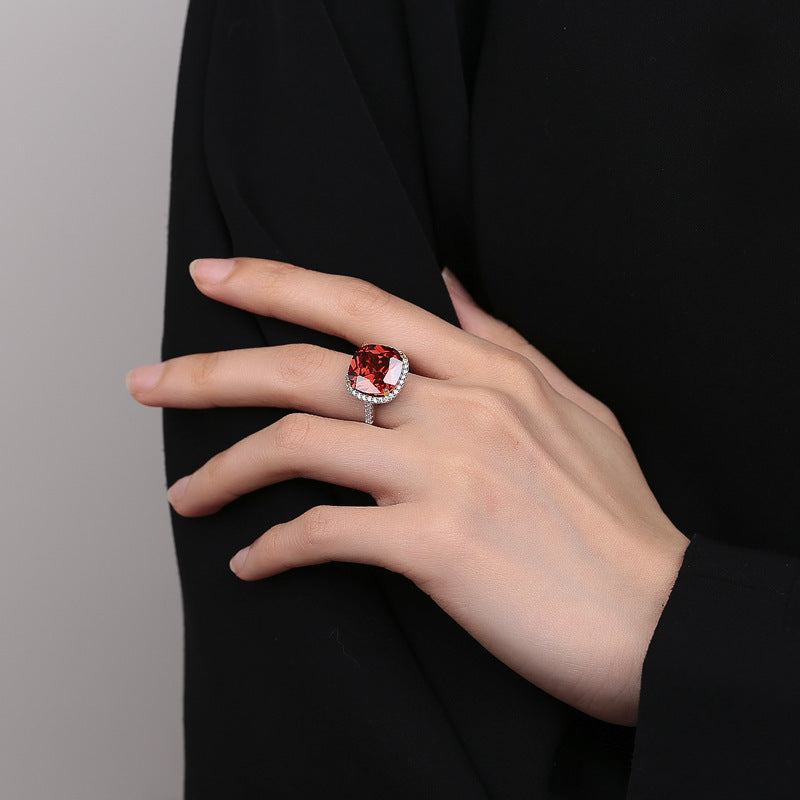 Original S925 Sterling Silver Ring 125 Carat High Carbon Diamond Padma
