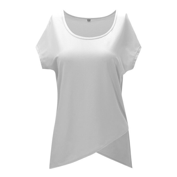 Loose breathable jacquard mesh casual sports t-shirt
