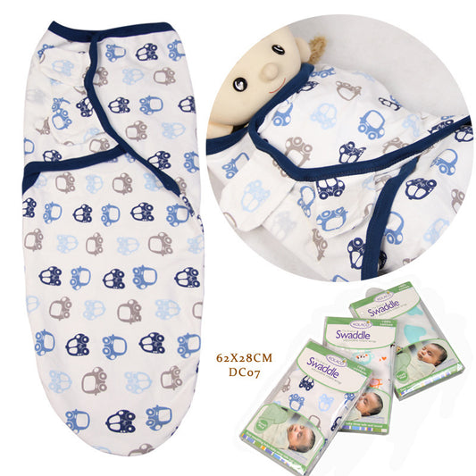 Cotton baby cartoon wrapped towel, baby anti startled sleeping bag