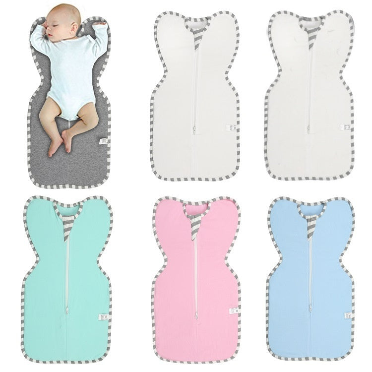 Newborn Baby Anti-kick Quilt Cotton Swaddling Sleeping Bag With Legs Designer