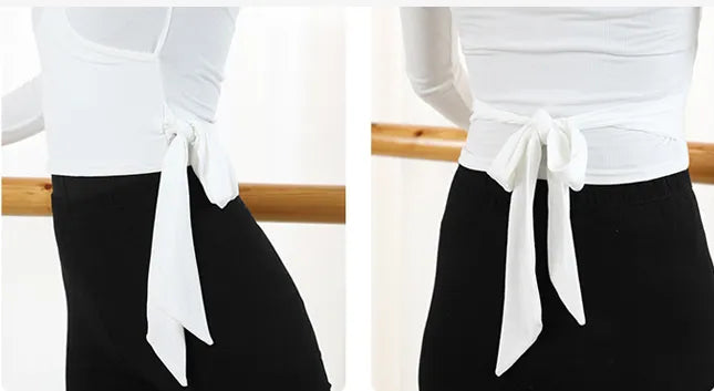 Stretchy Dance Wrap Blouse