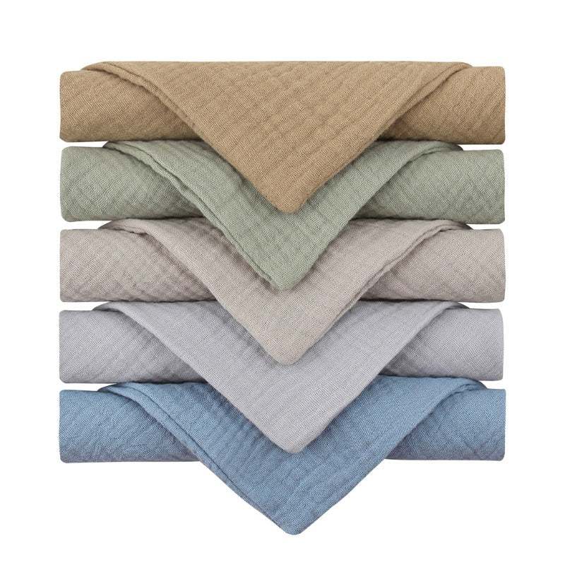 5-piece Baby Towel Plain Cotton Face Towel