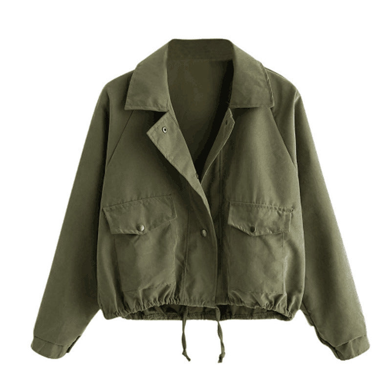 All-match women's long-sleeved short jacket